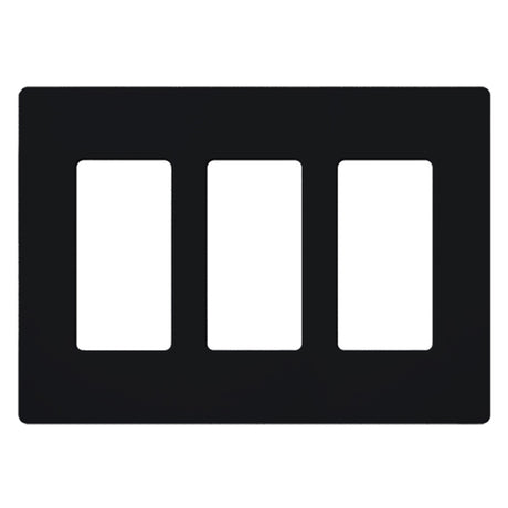Lutron SC-3, Claro Screwless Designer Wallplate - 3 Gang