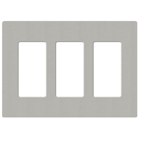 Lutron SC-3, Claro Screwless Designer Wallplate - 3 Gang