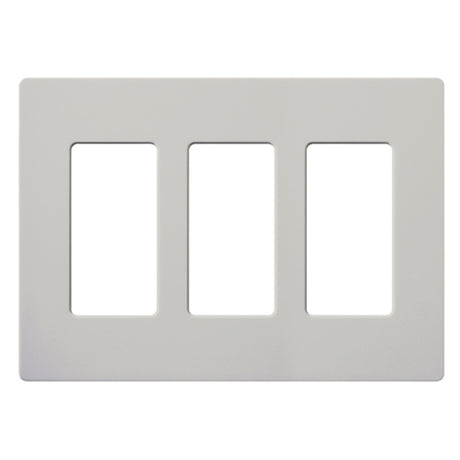 Lutron SC-3, Claro Screwless Designer Wallplate - 3 Gang