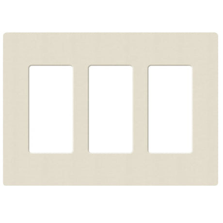 Lutron SC-3, Claro Screwless Designer Wallplate - 3 Gang