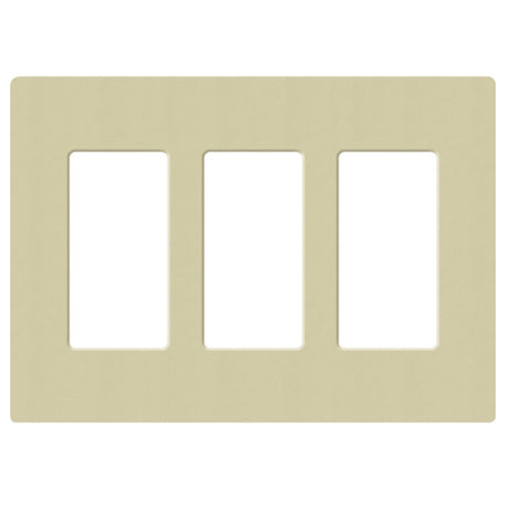 Lutron SC-3, Claro Screwless Designer Wallplate - 3 Gang