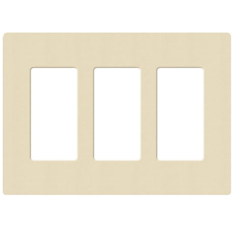 Lutron SC-3, Claro Screwless Designer Wallplate - 3 Gang