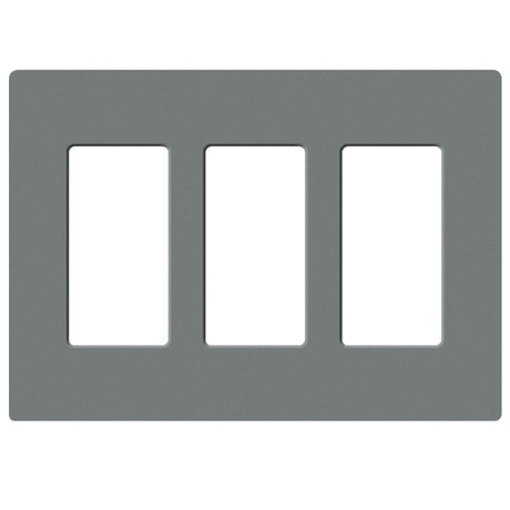 Lutron SC-3, Claro Screwless Designer Wallplate - 3 Gang