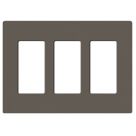 Lutron SC-3, Claro Screwless Designer Wallplate - 3 Gang