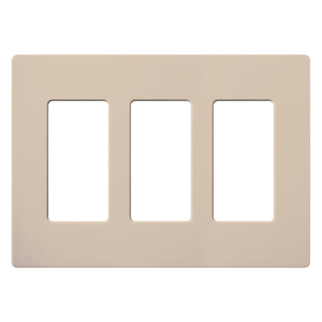 Lutron SC-3, Claro Screwless Designer Wallplate - 3 Gang