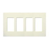 Lutron SC-4, Claro Screwless Designer Wallplate - 4 Gang