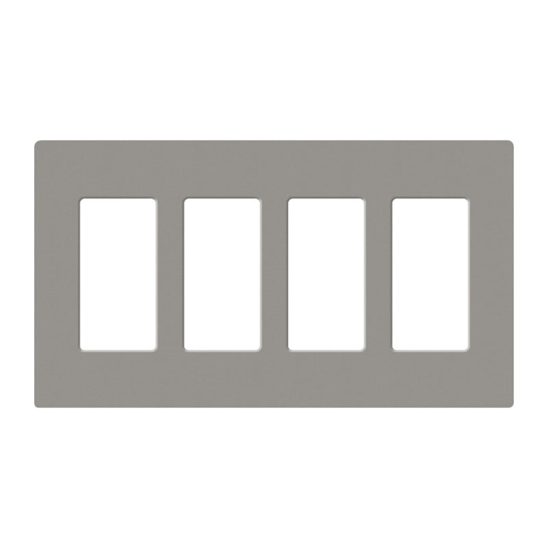 Lutron SC-4, Claro Screwless Designer Wallplate - 4 Gang