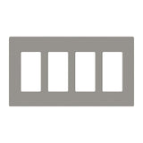 Lutron SC-4, Claro Screwless Designer Wallplate - 4 Gang
