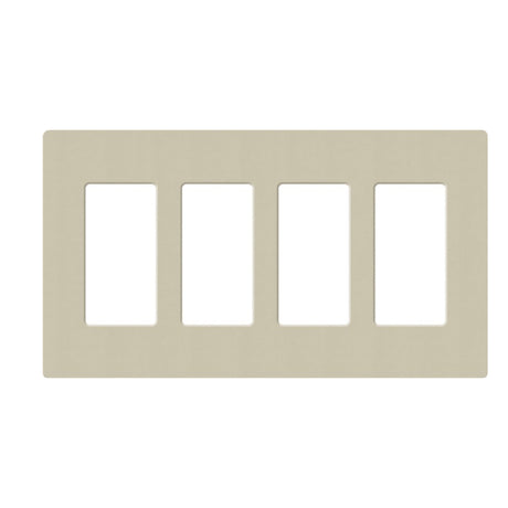 Lutron SC-4, Claro Screwless Designer Wallplate - 4 Gang