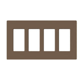 Lutron SC-4, Claro Screwless Designer Wallplate - 4 Gang