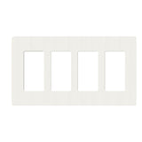 Lutron SC-4, Claro Screwless Designer Wallplate - 4 Gang