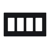 Lutron SC-4, Claro Screwless Designer Wallplate - 4 Gang