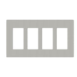 Lutron SC-4, Claro Screwless Designer Wallplate - 4 Gang