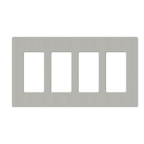 Lutron SC-4, Claro Screwless Designer Wallplate - 4 Gang