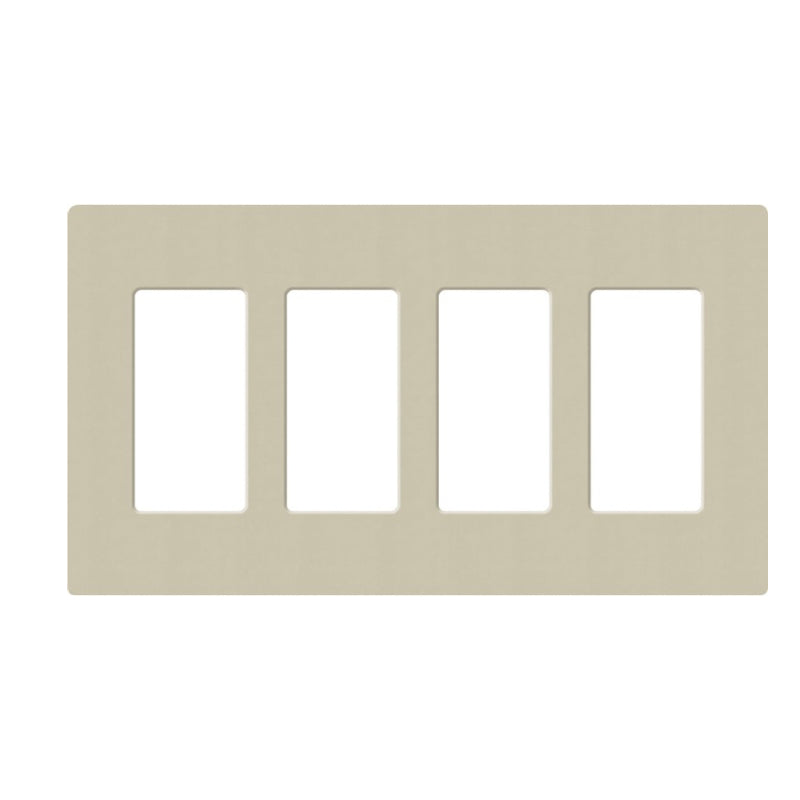 Lutron SC-4, Claro Screwless Designer Wallplate - 4 Gang