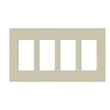 Lutron SC-4, Claro Screwless Designer Wallplate - 4 Gang