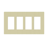 Lutron SC-4, Claro Screwless Designer Wallplate - 4 Gang