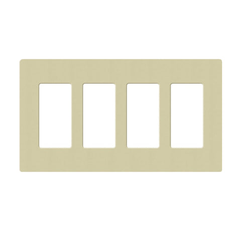 Lutron SC-4, Claro Screwless Designer Wallplate - 4 Gang