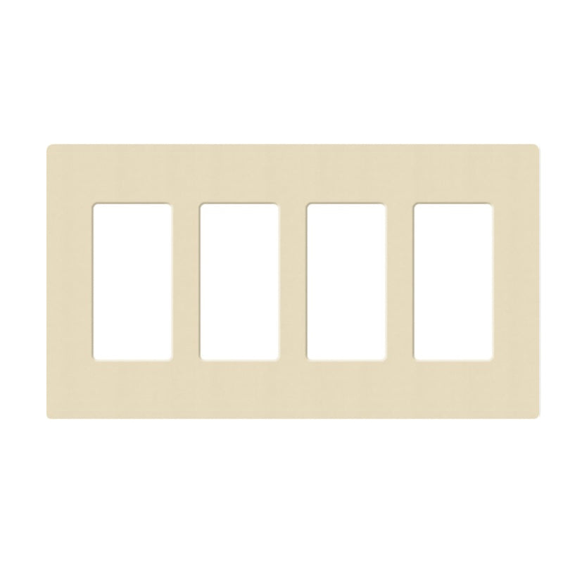 Lutron SC-4, Claro Screwless Designer Wallplate - 4 Gang