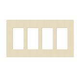Lutron SC-4, Claro Screwless Designer Wallplate - 4 Gang