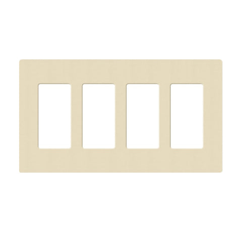 Lutron SC-4, Claro Screwless Designer Wallplate - 4 Gang