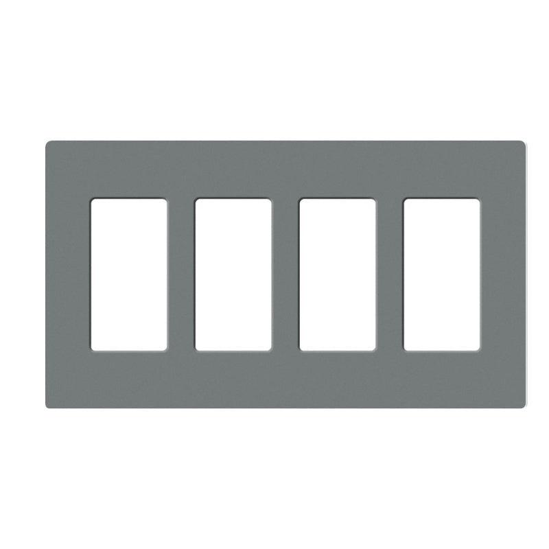 Lutron SC-4, Claro Screwless Designer Wallplate - 4 Gang