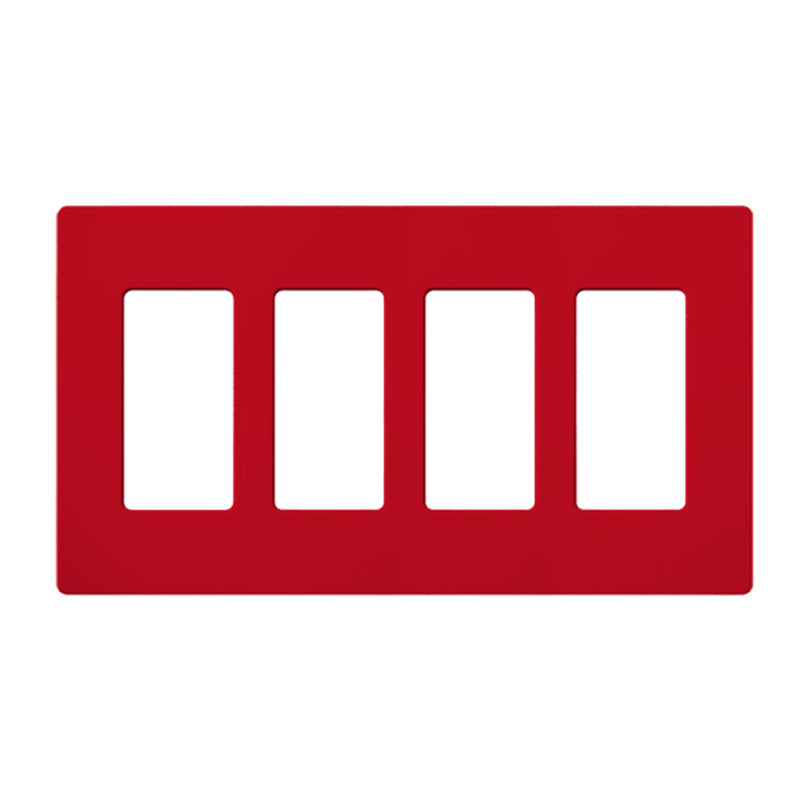 Lutron SC-4, Claro Screwless Designer Wallplate - 4 Gang