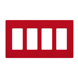 Lutron SC-4, Claro Screwless Designer Wallplate - 4 Gang