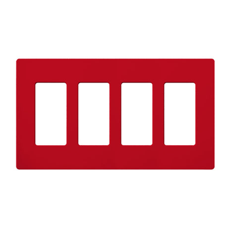 Lutron SC-4, Claro Screwless Designer Wallplate - 4 Gang