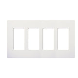 Lutron SC-4, Claro Screwless Designer Wallplate - 4 Gang