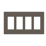 Lutron SC-4, Claro Screwless Designer Wallplate - 4 Gang