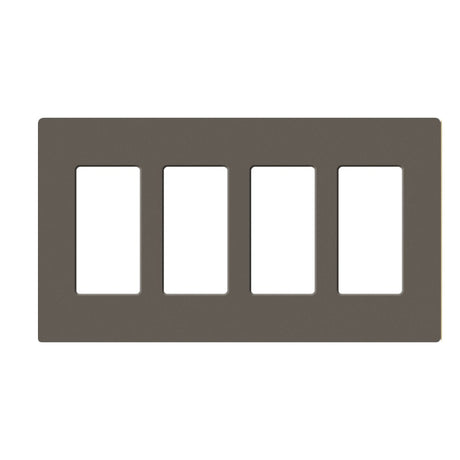 Lutron SC-4, Claro Screwless Designer Wallplate - 4 Gang