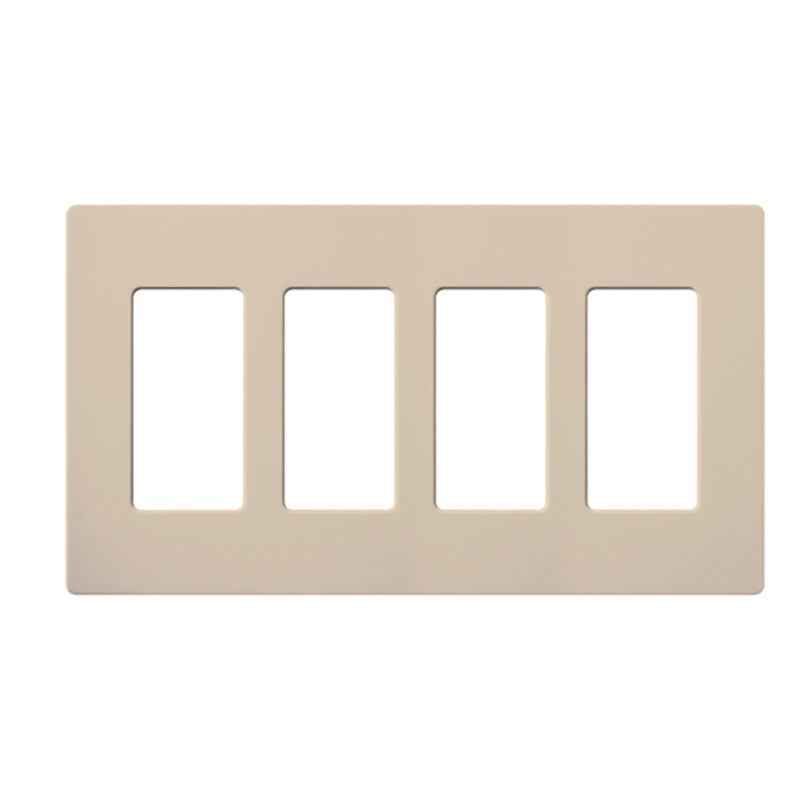 Lutron SC-4, Claro Screwless Designer Wallplate - 4 Gang