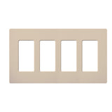 Lutron SC-4, Claro Screwless Designer Wallplate - 4 Gang