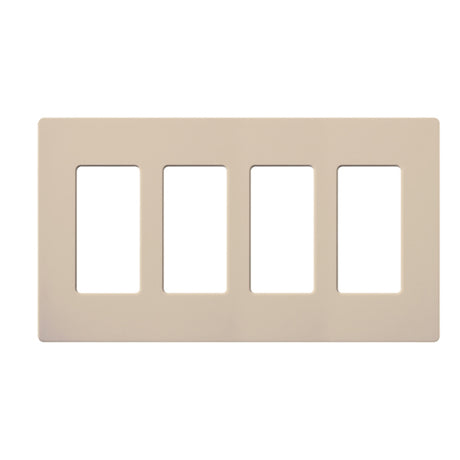 Lutron SC-4, Claro Screwless Designer Wallplate - 4 Gang