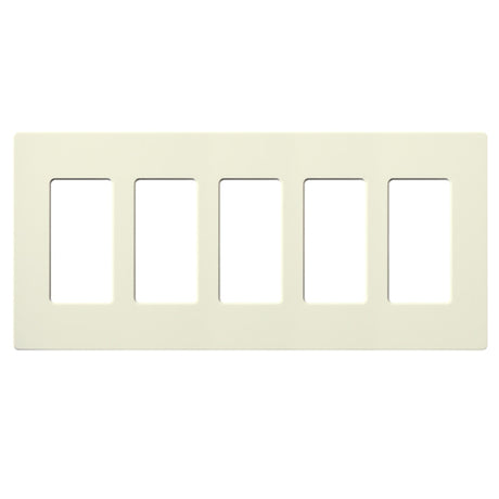 Lutron SC-5, Claro Screwless Designer Wallplate - 5 Gang