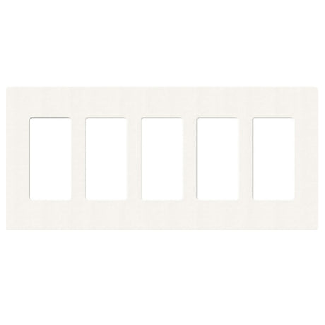 Lutron SC-5, Claro Screwless Designer Wallplate - 5 Gang