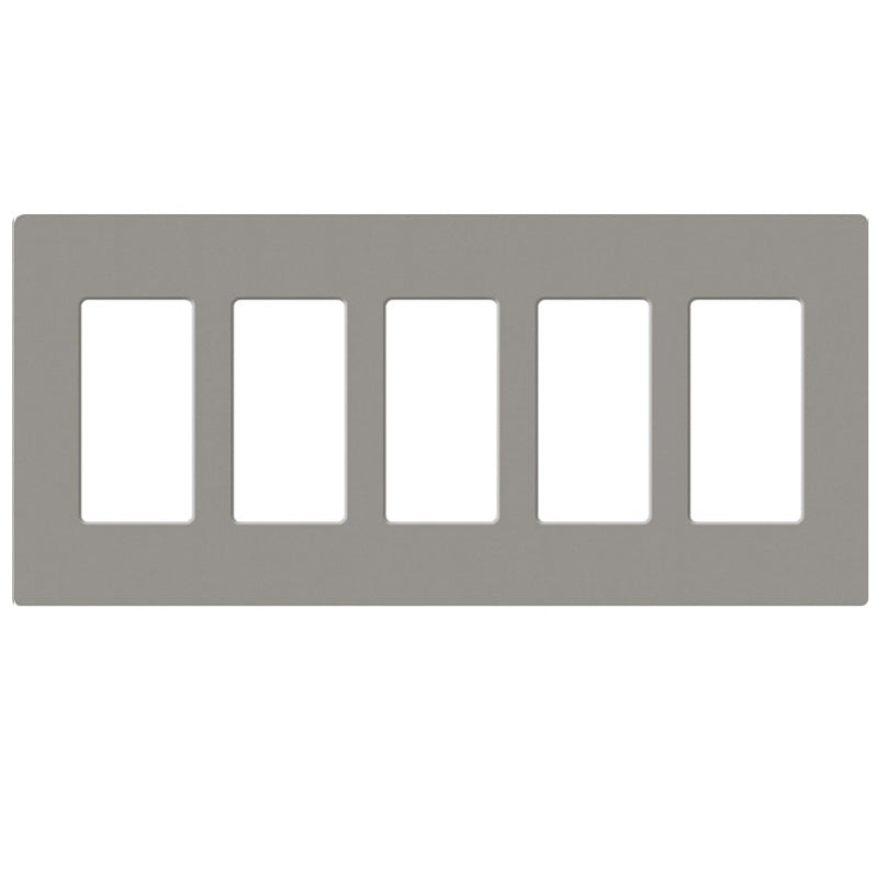 Lutron SC-5, Claro Screwless Designer Wallplate - 5 Gang
