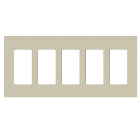Lutron SC-5, Claro Screwless Designer Wallplate - 5 Gang