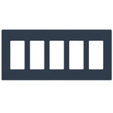 Lutron SC-5, Claro Screwless Designer Wallplate - 5 Gang