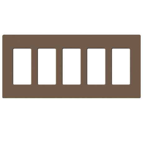 Lutron SC-5, Claro Screwless Designer Wallplate - 5 Gang