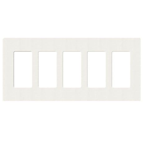 Lutron SC-5, Claro Screwless Designer Wallplate - 5 Gang