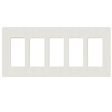 Lutron SC-5, Claro Screwless Designer Wallplate - 5 Gang