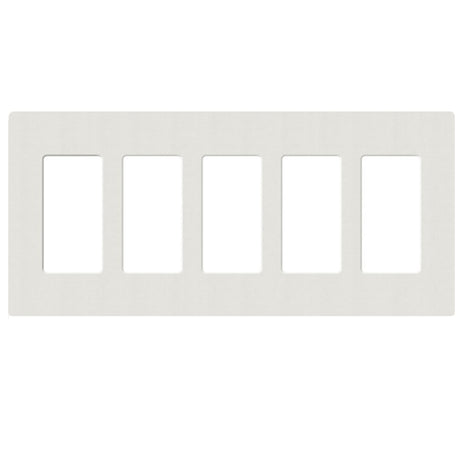 Lutron SC-5, Claro Screwless Designer Wallplate - 5 Gang