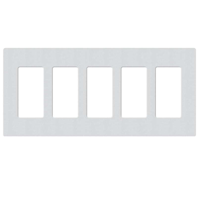 Lutron SC-5, Claro Screwless Designer Wallplate - 5 Gang