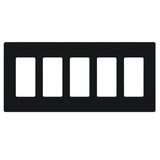 Lutron SC-5, Claro Screwless Designer Wallplate - 5 Gang
