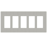 Lutron SC-5, Claro Screwless Designer Wallplate - 5 Gang