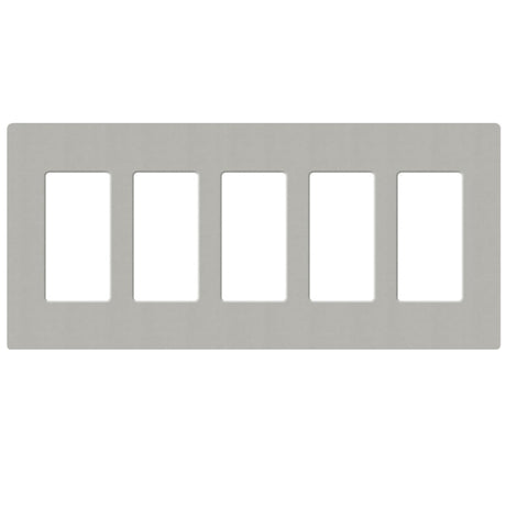 Lutron SC-5, Claro Screwless Designer Wallplate - 5 Gang
