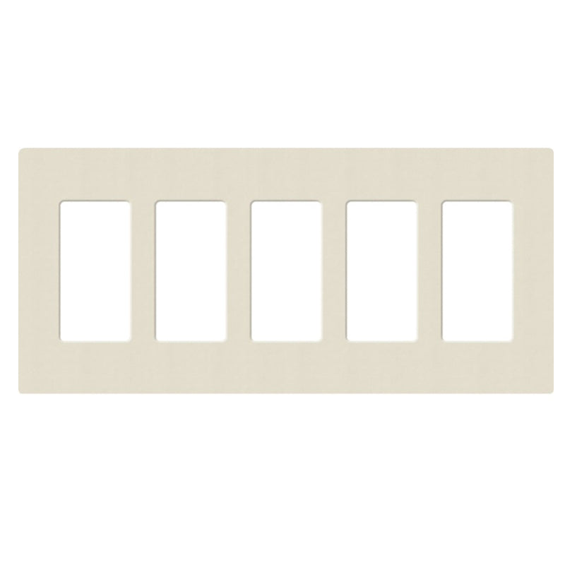 Lutron SC-5, Claro Screwless Designer Wallplate - 5 Gang