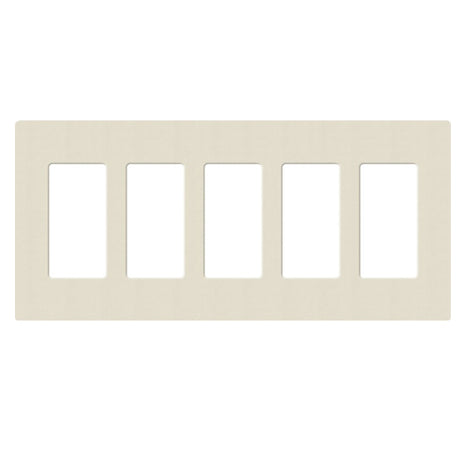 Lutron SC-5, Claro Screwless Designer Wallplate - 5 Gang